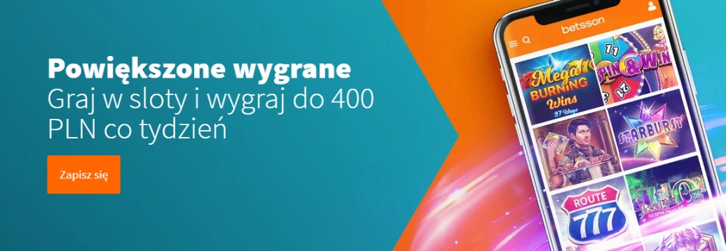 Odbierz cashback do 200 PLN w Kasynie Betsson