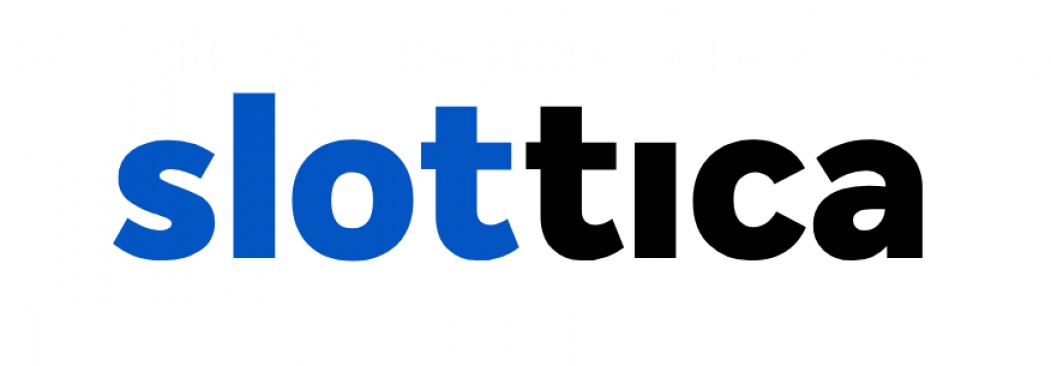 Logo Slottica to prosta konstrukcja, ale za to skuteczna tak samo jak i cała strona internetowa Slottici