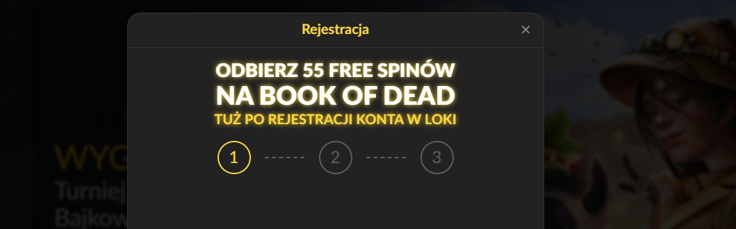 Jak założyć konto w LOKI Casino, aby odebrać darmowe spiny na Book of Dead?